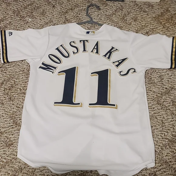 Milwaukee Brewers Mike Moustakas Jersey
